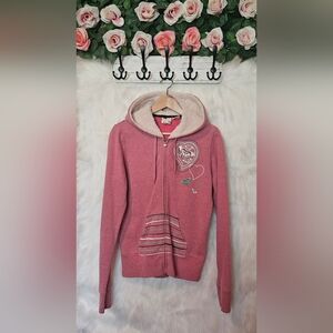 Roxy Vintage Romance Patch Zip Up Hoodie